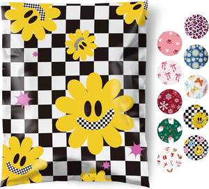 Huamaohengchun Poly <b>Bubble</b> Mailers 10x13 Inch 50Pcs Eco-Friendly Customizable Retro Shipping Bags Self-Seal Strong Adhesive for - Product Image 2