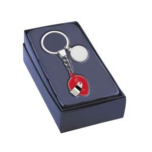 Llavero con Forma de Casco Pequeño Rojo, Accesorio para Llaves de Coche - Product Image 2