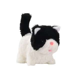 Bu bir simülasyon elektrikli peluş oyuncak köpek havlayabilir, yürüyebilir, kuyruğunu sallayabilir ve başını sallayabilir. Bu sevimli bir elektronik evcil hayvan oyuncak - Product Image 6