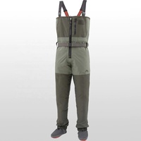 Salopette de pêche à la mouche pour hommes, wader de grande qualité respirante avec fermeture éclair avant, imperméable