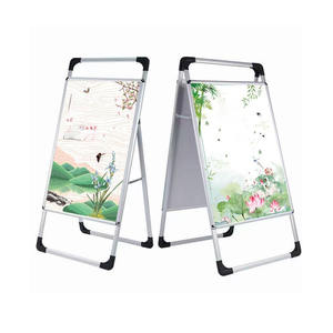 ขาตั้งป้ายโฆษณาแบบพกพา อลูมิเนียมพับได้ สองด้าน รูปทรงตัวเอ สำหรับงานโปรโมทธุรกิจ - Product Image 5