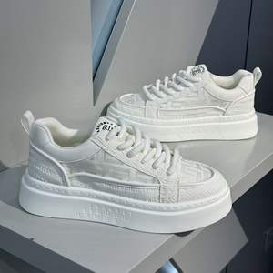 Venta Directa de Fábrica, Zapatos Deportivos para Hombre, Transpirables, Casuales, Blancos, Antideslizantes, con Plataforma, para Caminar - Product Image 2