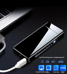 Encendedor de arco a prueba de viento recargable pulso Dual USB encendedores encendedor de cigarros eléctrico portátil para viajes al aire libre personalizado - Product Image 6