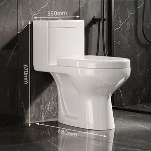 Inodoro de Cerámica Moderno de Una Pieza con Doble Descarga y Forma Alargada, Marca Twyford, con Sifón en S, Ideal <span class=keywords><strong>para</strong></span> Hoteles, a Buen Precio - Product Image 5
