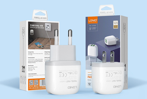 Ldnio a2219 Hot Bán 2.4A 2 <span class=keywords><strong>USB</strong></span> đa điện thoại di động tường sạc du lịch Adapter <span class=keywords><strong>USB</strong></span> điện thoại tường sạc - Product Image 6