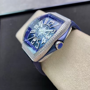 Reloj de Pulsera Automático para Hombre de Alta Gama, con Esfera Azul Náutica, Resistente al Agua, con Diamantes, Fecha y Luminiscencia - Product Image 4