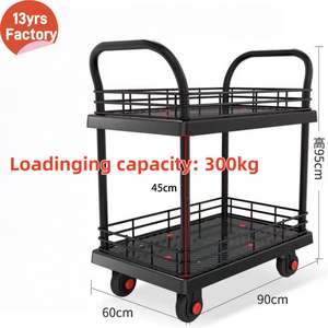 공장 제조 덴마크 정원 운송 화분 식물 랙 카트 트롤리 4 바퀴 - Product Image 4