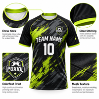 Maillot de football personnalisé, sublimation par brossage, uniforme de football, nom et numéro personnalisés, directement de l'usine, faible MOQ