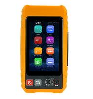 Testeur de fibre optique OTDR portable avec écran tactile IPS de 4 pouces, source laser OPM VFL, test de câble réseau TDR et fonctions de multimètre