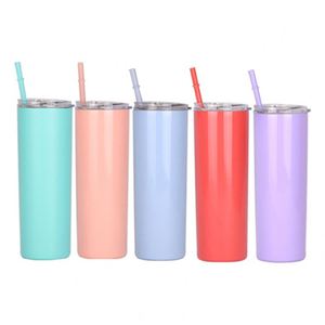Lot de gobelets isothermes fins de 30 oz en acier inoxydable à double paroi, thermos sous vide brillants, et supports vierges pour sublimation de 20 oz - Product Image 1