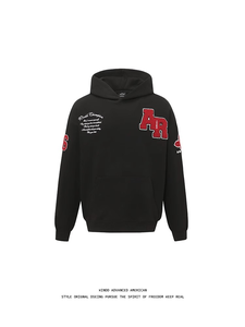 <span class=keywords><strong>Sweat</strong></span>-shirt à capuche décontracté ample de style rétro américain, tendance de la mode urbaine automne-hiver, pour hommes et femmes - Product Image 2