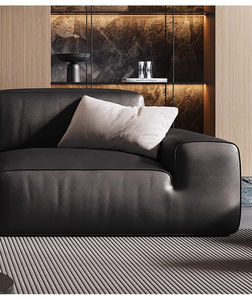 ГОРЯЧАЯ РАСПРОДАЖА: Модульный кожаный диван в итальянском минималистичном стиле, вдохновленный кубами, с подушками из смесового пуха, обивка из натуральной кожи высшего качества, импортный. - Product Image 6