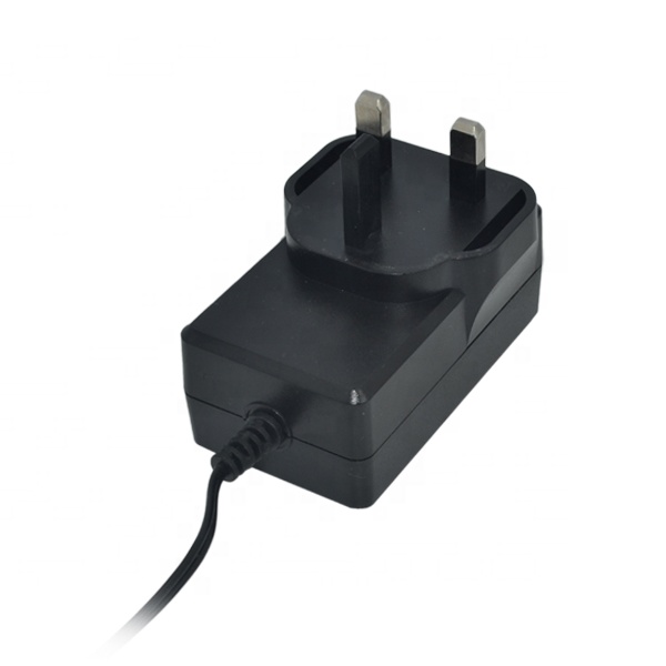 Штепсельная Вилка стандарта Великобритании, основной адаптер для ЖК-монитора, внешнего жесткого диска, клавиатуры, Светодиодная лента, источник питания 12 В, 2 А, адаптер питания переменного/постоянного тока 24 В, 1 А