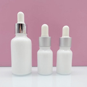 White Ceramic Glass <b>Dropper</b> <b>Bottle</b> 15ml 30ml Essential Oil Pipette Elegant Glass <b>Bottles</b> for Oils - Product Image 4