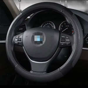 Fábrica al por mayor personalizado todas las estaciones 36cm 38cm y 40cm cuero transpirable cubiertas del <span class=keywords><strong>volante</strong></span> del coche - Product Image 6