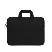 Sac pour ordinateur portable élégant et léger en polyester avec pochette pour tablette imperméable, résistante aux chocs et aux chutes, et protection rembourrée doublée de polaire