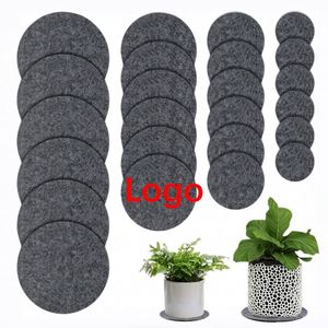 Absorbent Waterproof Custom Plant <b>Coaster</b> Mat 4 Sizes Reversible Round Fabric Plant Saucers for Indoor Potted Plants - Product Image 1