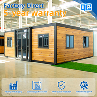 Maison préfabriquée entièrement meublée en conteneur extensible de 15 pieds, 20 pieds, 30 pieds, 40 pieds, 2 chambres, norme australienne, type Granny Flat, prête à être expédiée