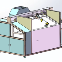 Ligne de production automatique de revêtement par pulvérisation UV, machine de peinture à mouvement alternatif pour montures de lunettes, boules de Noël, petites pièces