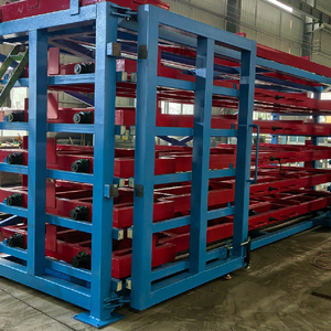 Système de rayonnage pour matériaux en feuilles, rayonnage de stockage robuste en acier de type <span class=keywords><strong>tiroir</strong></span> <span class=keywords><strong>avec</strong></span> rayonnage à palettes, étagères d'entrepôt industriel - Product Image 6