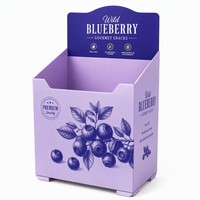Présentoir de sol pliable de style moderne en carton pour supermarché – Offre spéciale