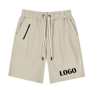 DFAK personnalisé lourd été 71% coton supérieur refroidissement efficace sergé Fakee-fermeture éclair cordon doux élastique hommes Shorts - Product Image 5
