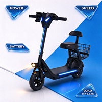 Trottinette Électrique Pliable 250W 36V avec Siège et Panier pour Enfants et Adolescents, Mini E-Scooter 8 Pouces, Vente en Gros, OEM Usine