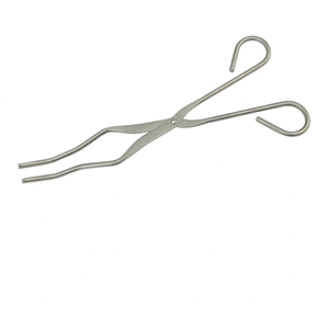 Pince à creuset en acier inoxydable à long manche de 9 pouces, outil de manipulation résistant à la chaleur pour laboratoire et usage industriel | GS409A - Product Image 1