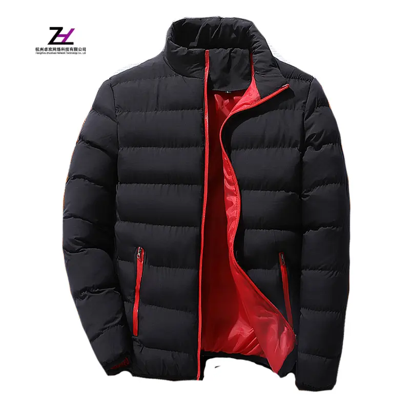 Winter thickened sports cotton men stand collar cardigan outdoor cotton-padded leisure warm coat jacket Down jacket