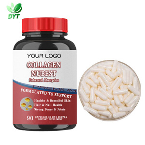 Yetişkin kadın parlayan cilt ve saç büyüme için C vitamini ve antioksidan faydaları ile kollajen kapsül takviyeleri - Product Image 1