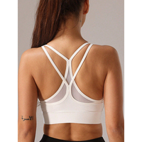 Soutien-gorge de sport sans couture en nylon pour femme, idéal pour la course et le yoga, haut de gamme, taille haute, qualité supérieure