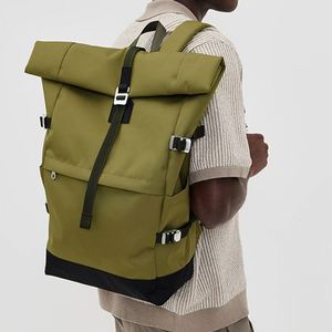 Custom Eco-Friendly Lightweight <b>Large</b> Rolltop <b>Backpack</b> Men <b>Women</b> Waterproof Nylon Zipper Casual Daypack Travel Hiking Laptop - Product Image 1