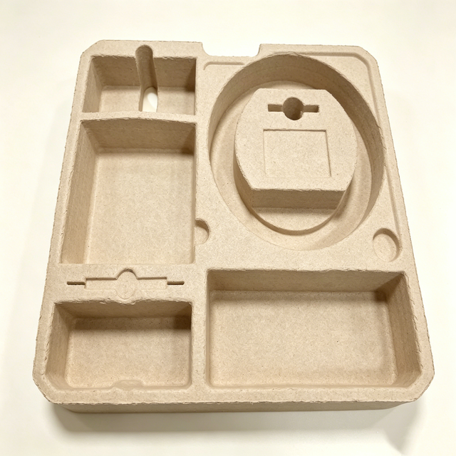 Eco Friendly Molded Pulp Trays and Inserts, Custom Recyclable Molded Fiber Packaging for Candle Jars Electronic Products