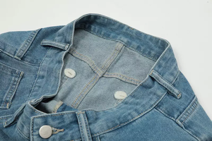 Streetwear Cool garçon <span class=keywords><strong>ami</strong></span> automne décontracté moto Wahshed Baggy poche <span class=keywords><strong>Cargo</strong></span> pantalon droit Jeans bleu jean femme - Product Image 3