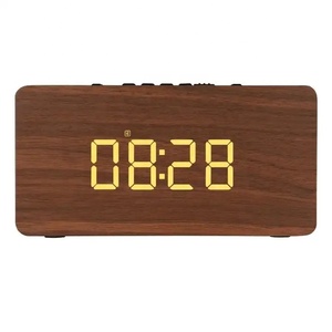 Xiaomi-altavoz inalámbrico de madera con alarma, caja de 5 altavoces de madera azul - Product Image 6