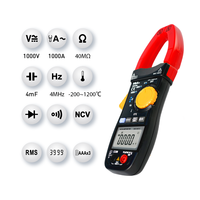 Pince ampèremétrique numérique VA311A à sélection automatique de plage, True RMS, pour courant alternatif 1000A, testeur de tension CC, courant, résistance, diode, continuité, température