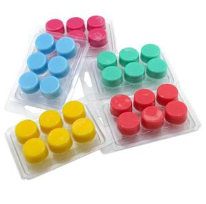 HY Wachs schmelz behälter Penta cle Herzform 6 Hohlraum Klar Leere Kunststoff wachs schmelz formen für Törtchen Wachs schmelzen - Product Image 2