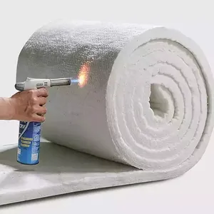 Endüstriyel fırınlar yüksek sıcaklık 1260C seramik elyaf battaniye yalıtım malzemeleri seramik yün battaniyeler