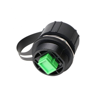 Adaptador/Acoplador de Panel IP67 ODVA LC SC MTP/MPO 8/12/24 con Tapa Antipolvo