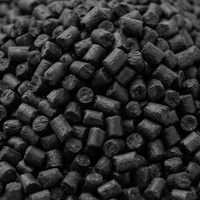 Granulés/Perles de plastique conductrices à haute rigidité Lisu Black Modified PA66 Resin GF15 CF20 pour composants électroniques automobiles