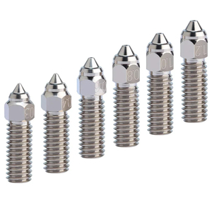 Boquillas chapadas en cobre de acero endurecido FYSETC 0,<span class=keywords><strong>3</strong></span>/0,4/0,6/0,8/1,0/1,2mm resistente al desgaste de alta temperatura para <span class=keywords><strong>Ender</strong></span> <span class=keywords><strong>3</strong></span> V3 KE K1/k1Max - Product Image 1