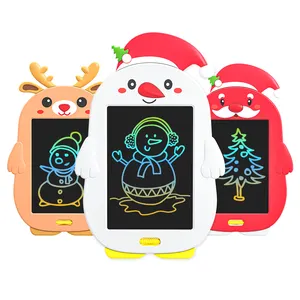 2024 dessin animé Santa cerf bonhomme de neige tige exploratoire 8.5 pouces LCD doodle planche à dessin tablette d'écriture pour les enfants
