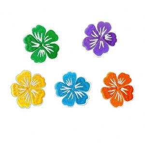 Stock 4.7cm Iron on Embroidered Colorful Flower Patch for <b>Hat</b> <b>Bag</b> Decoration - Product Image 1