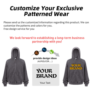 Vintage Oversized Washed Zip-Up Hoodie Graphic Print Unisex Y2K Streetwear Zip Hoodie Distressed YKK Zipper Hoodie - Product Image 4