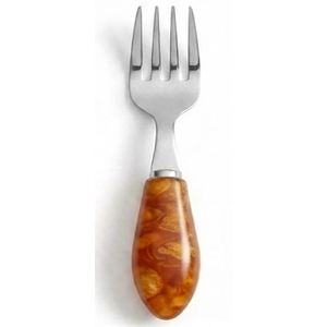 Juego de Cubiertos Elegantes de Acero Inoxidable con Mango de Madera, Color Sólido, Acabado Espejo, para Bodas, Hogar, Comedor, Mesa de Té, Hecho a Mano, Personalizable - Product Image 1