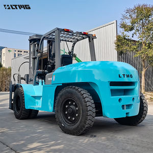 מלגזה חשמלית מלאה LTMG 10 טון 12 טון עם מנוע AC, תורן תלת-שלבי, מלגזה חדשה לבנייה, מסעדות, מוסכי תיקון מכונות - Product Image 4