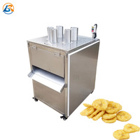Automatische Commerciële Ananasschaaf Citroen Sinaasappel Snijden Apple Tomaat Snijmachine Apparatuur Bananenchips Snijmachine