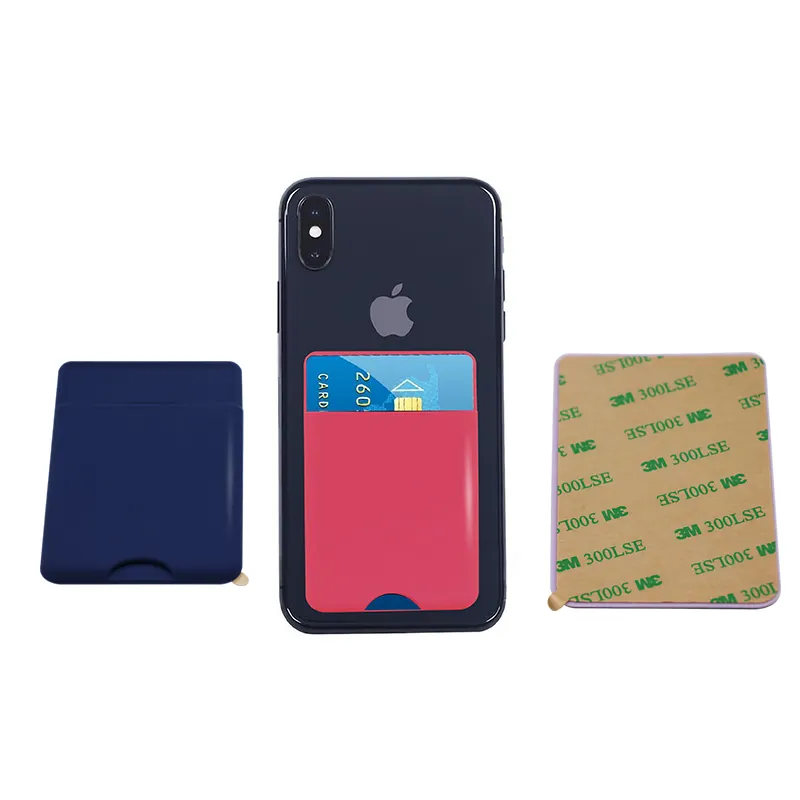 Hot Selling Mobile Phone Back Sticker Card Holder 3M Adhesive Sticker Sturdy and Durable Credit Card Business Card Holder