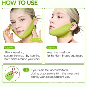 Mascarilla Facial Refrescante de Cactus V-Up, Desinflamatoria, Reafirmante, Contorneadora, para el Cuidado Facial en Casa - Product Image 3