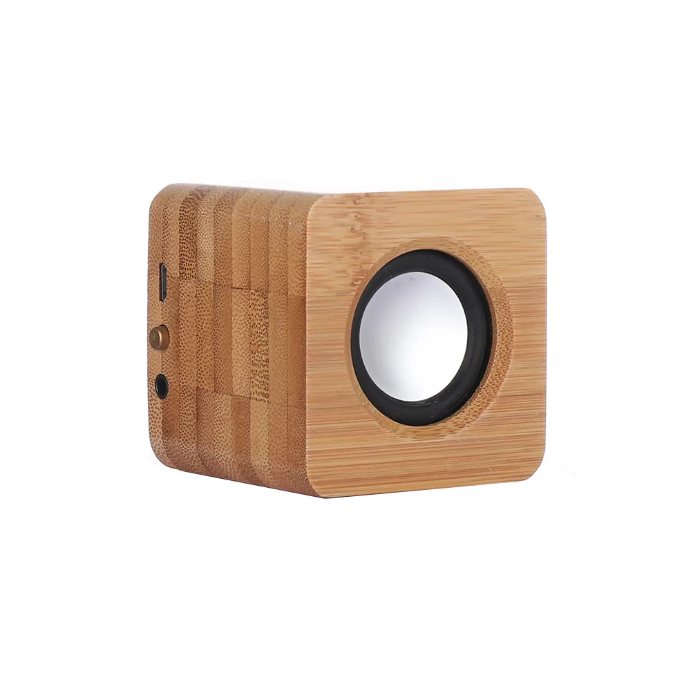 Portable Small Wireless Retro Bamboo 4.0 Speaker with Hand Free Call Functions